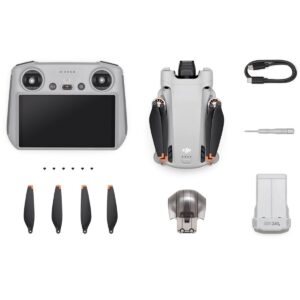 Drone DJI Mini 3 Pro com controle DJI RC (Controle com tela)