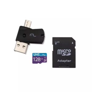 Cartão De Memoria 128gb C10 Multilaser